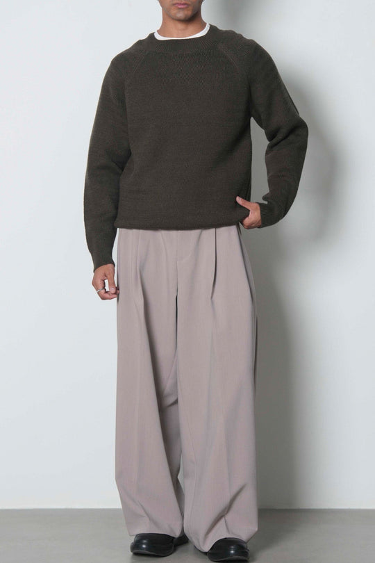TEXTURED RAGLAN SWEATER