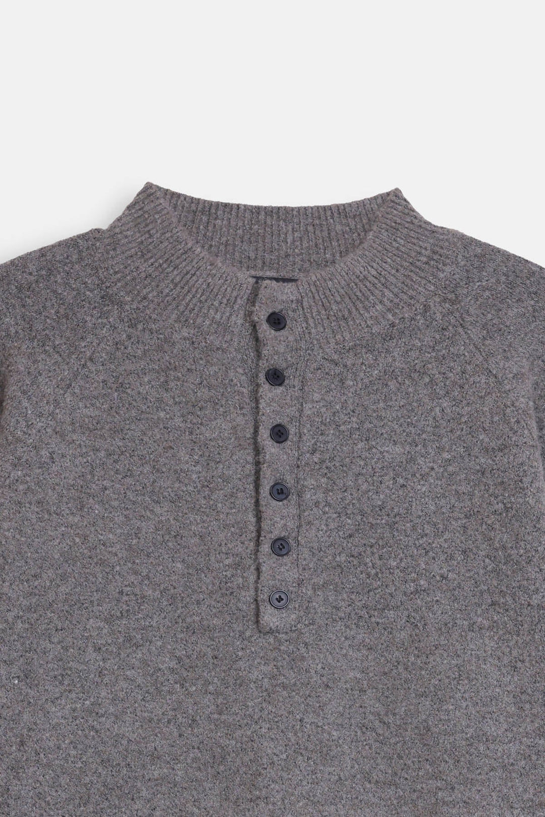 MELANGE HENLEY SWEATER
