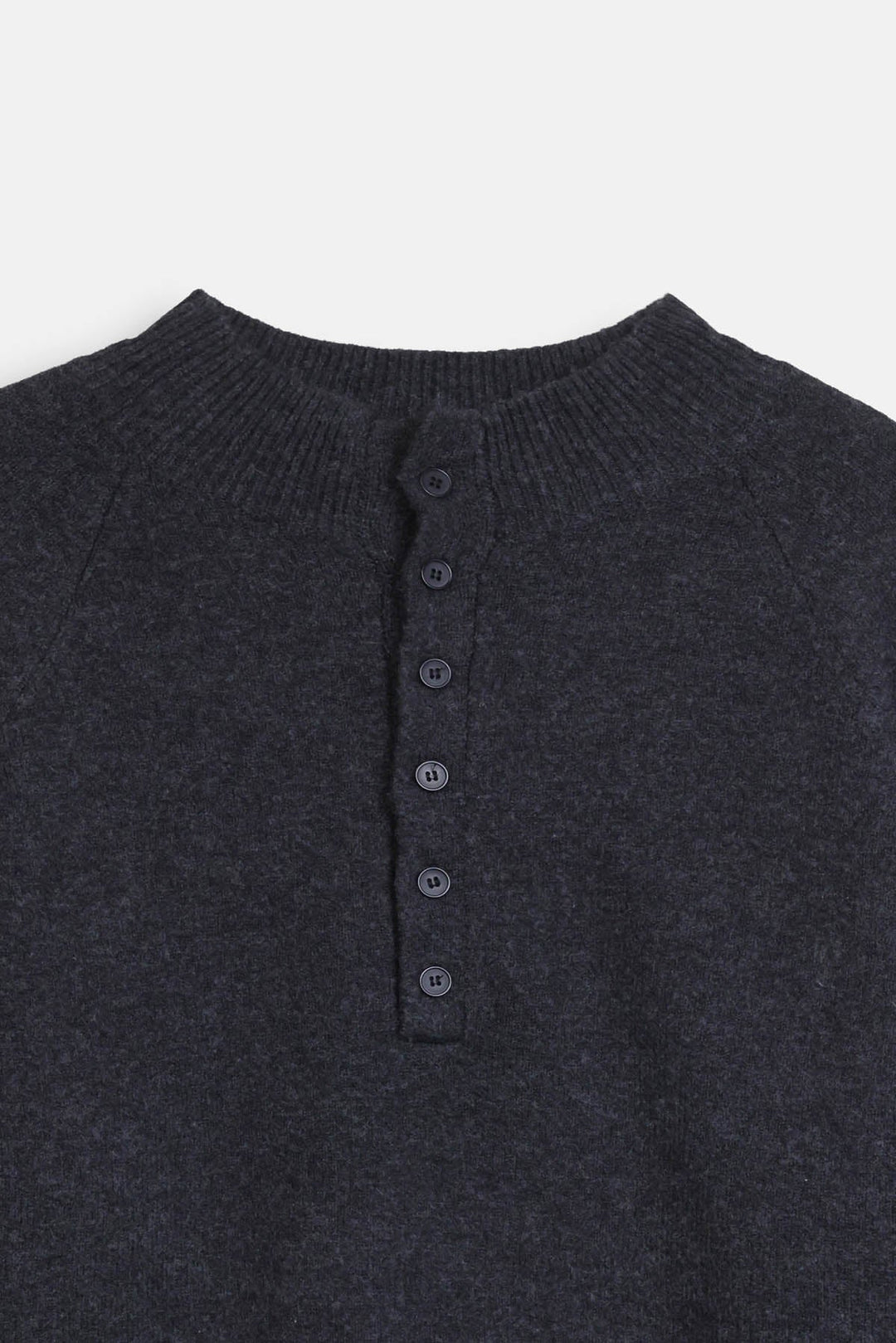 MELANGE HENLEY SWEATER