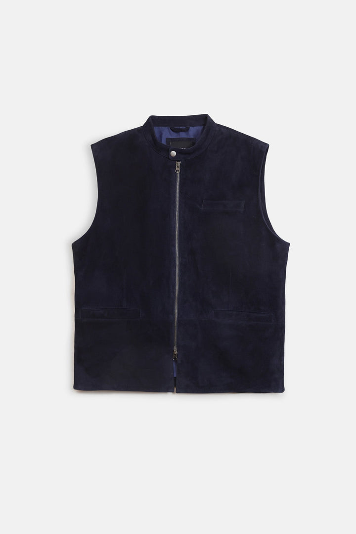 100% LEATHER GILET