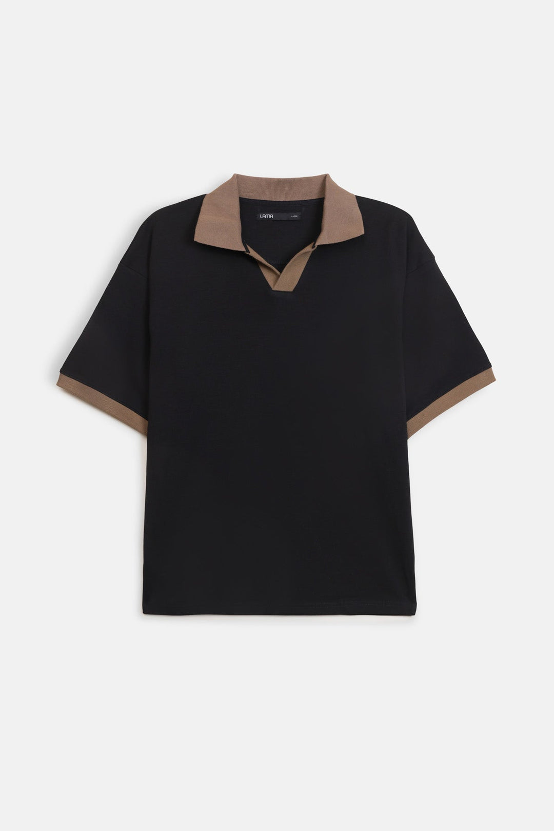 CONTRASTING EASY COLLAR POLO