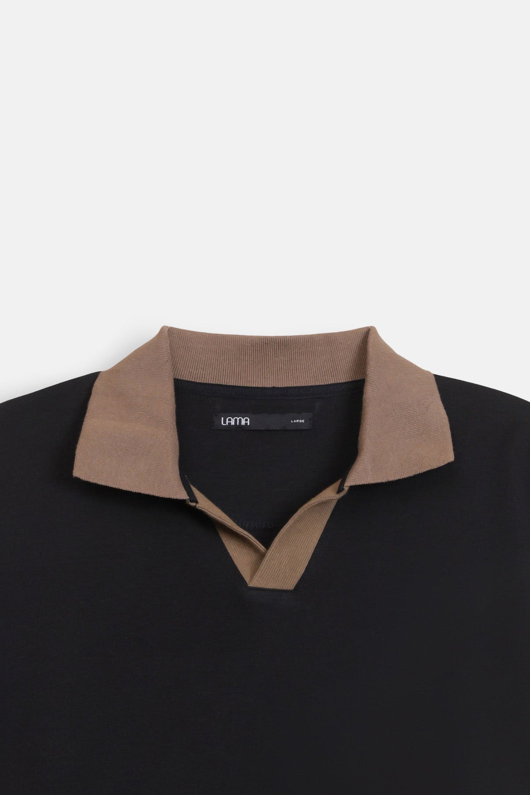 CONTRASTING EASY COLLAR POLO
