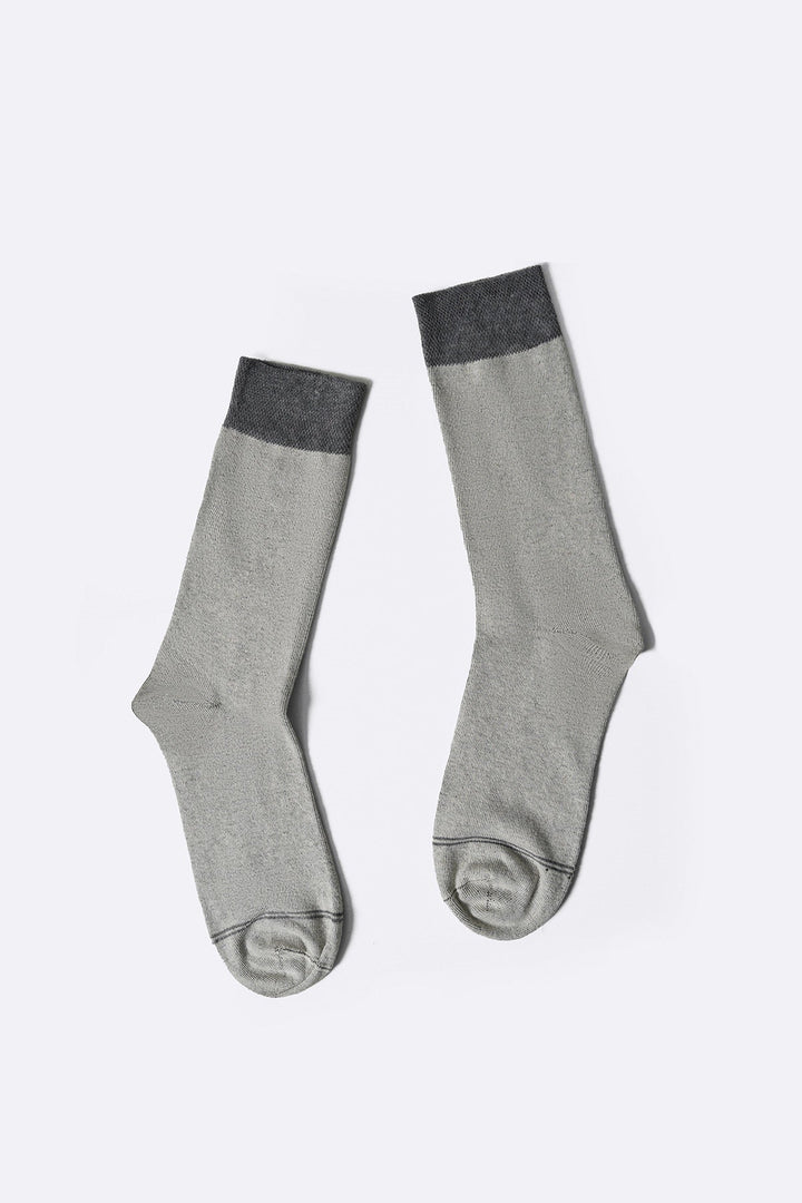 MAROON GREY 2-PACK CREW SOCKS