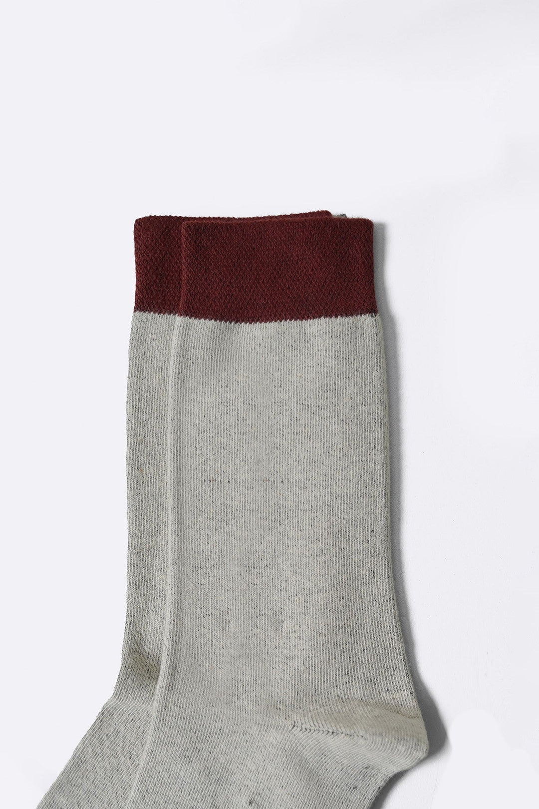 MAROON GREY 2-PACK CREW SOCKS