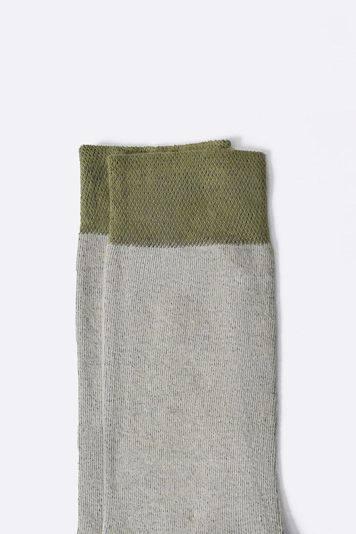 OLIVE MUSTARD 2-PACK CREW SOCKS