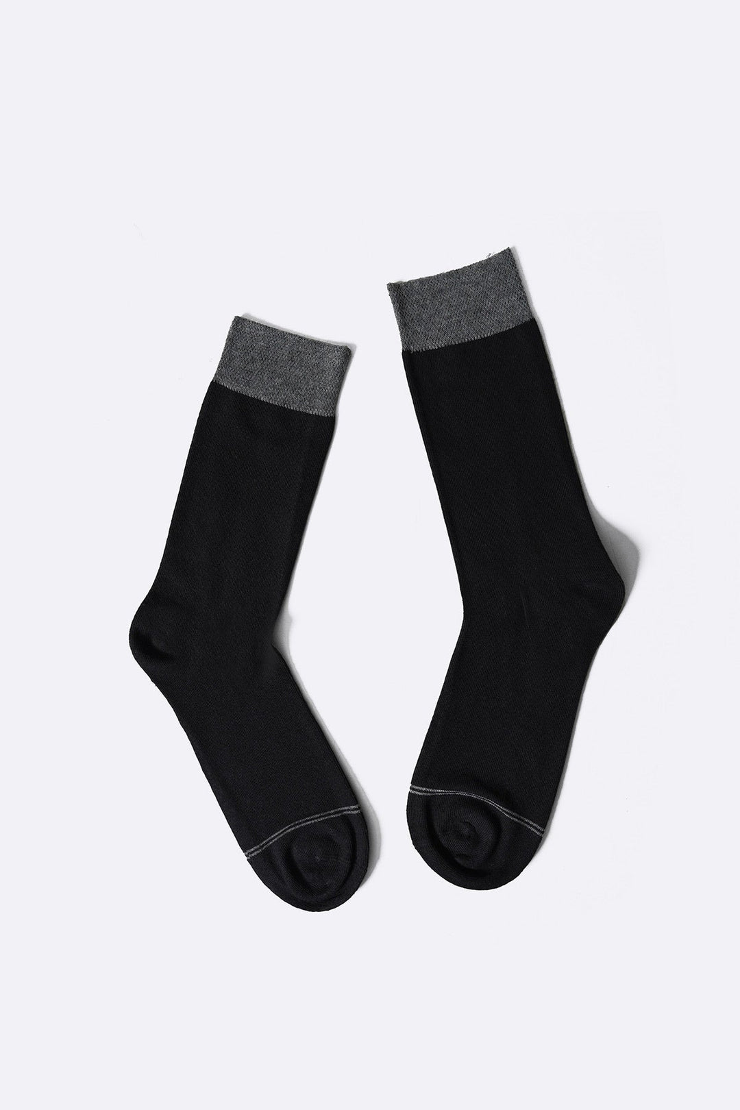 GREY CREW LENGTH SOCKS WITH STRIPE