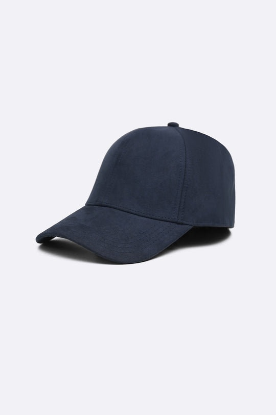 NAVY SUEDE CAP