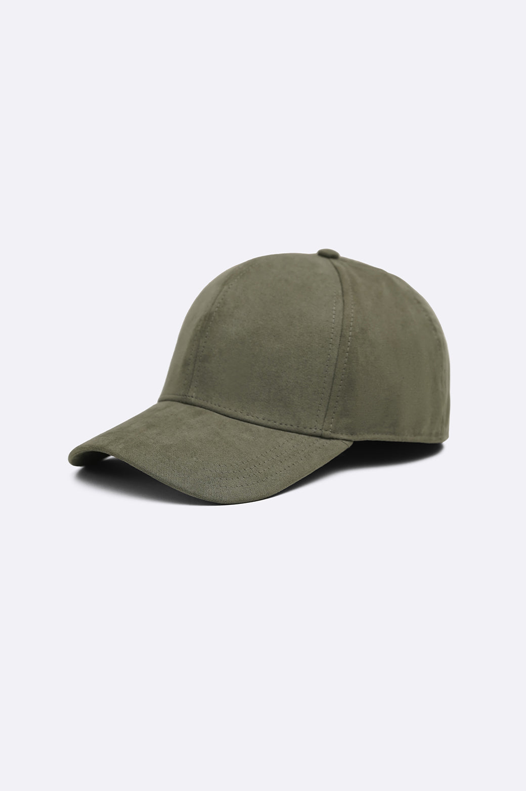 OLIVE SUEDE CAP