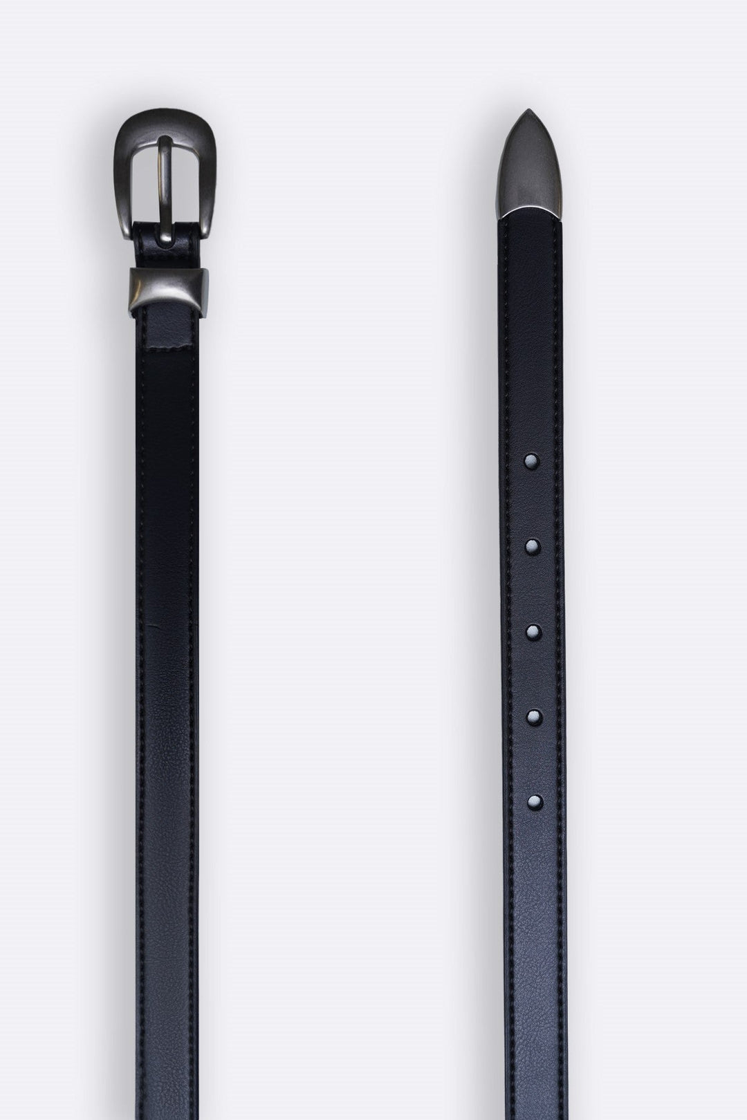 BLACK RODEO LEATHER BELT