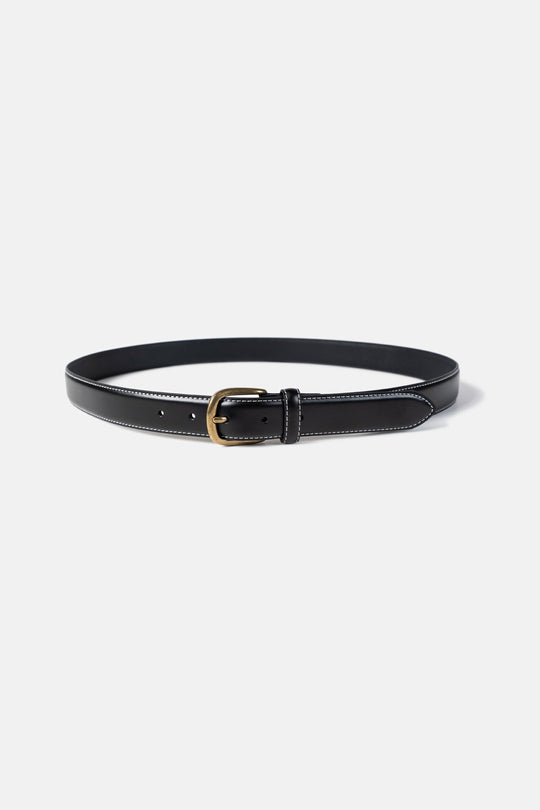 Saddle Stitch Leather Belt