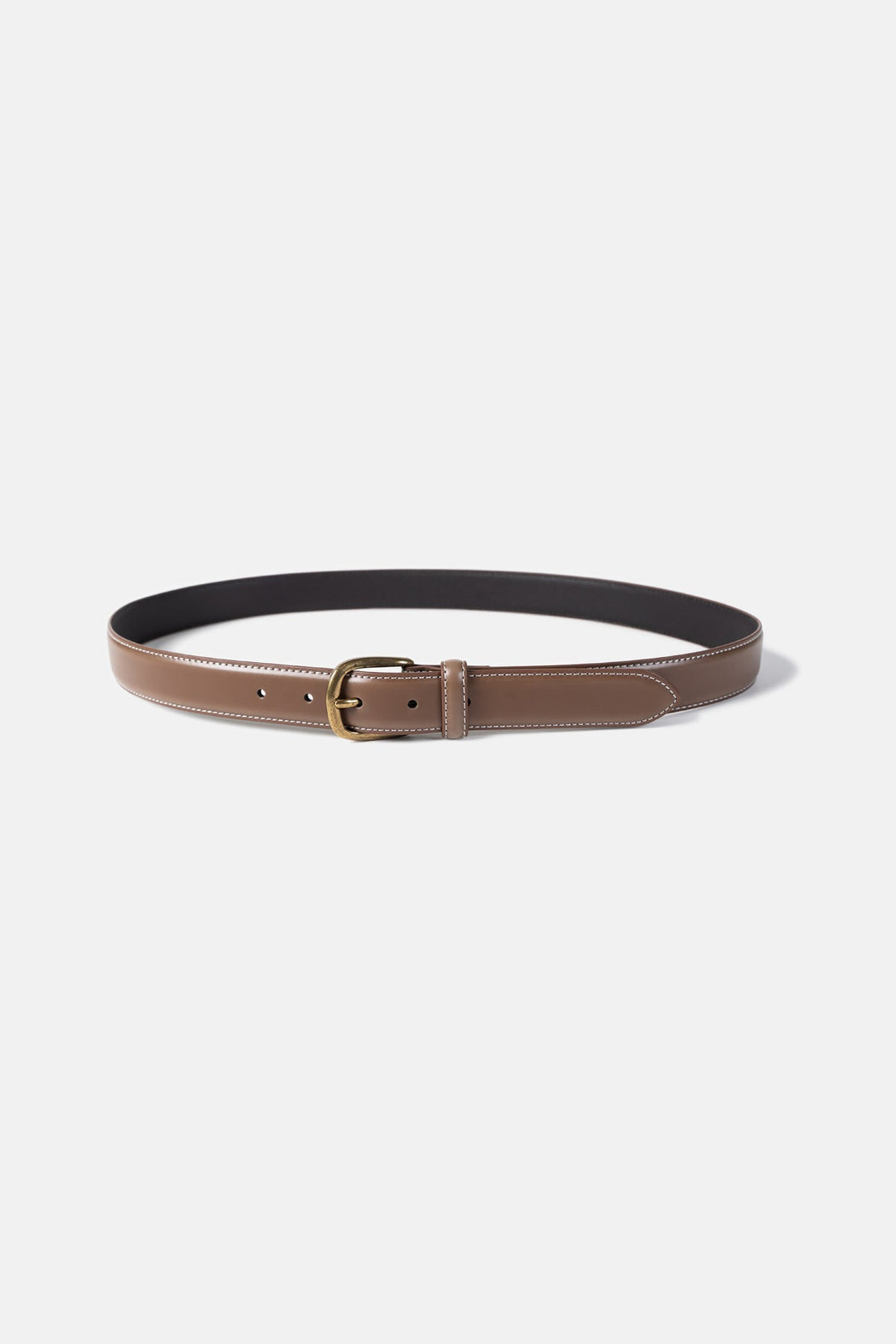 Saddle Stitch Leather Belt