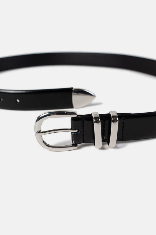 Dual-Keeper Leather Belt