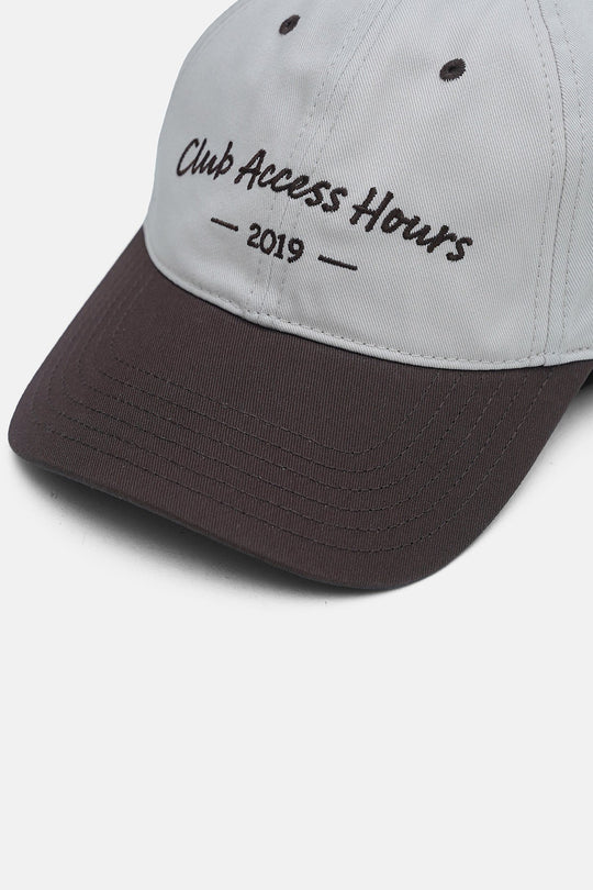 BEIGE-CLUB ACCESS COTTON CAP