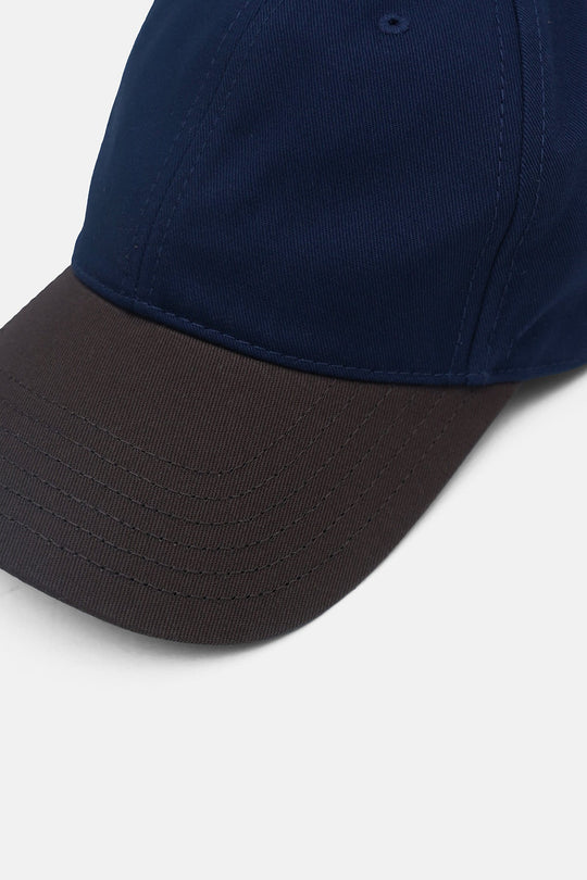 NAVY-CONTRAST COTTON CAP