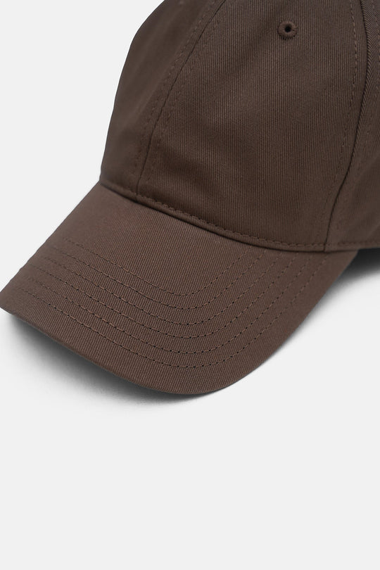 COFFEE-MONOTONE COTTON CAP