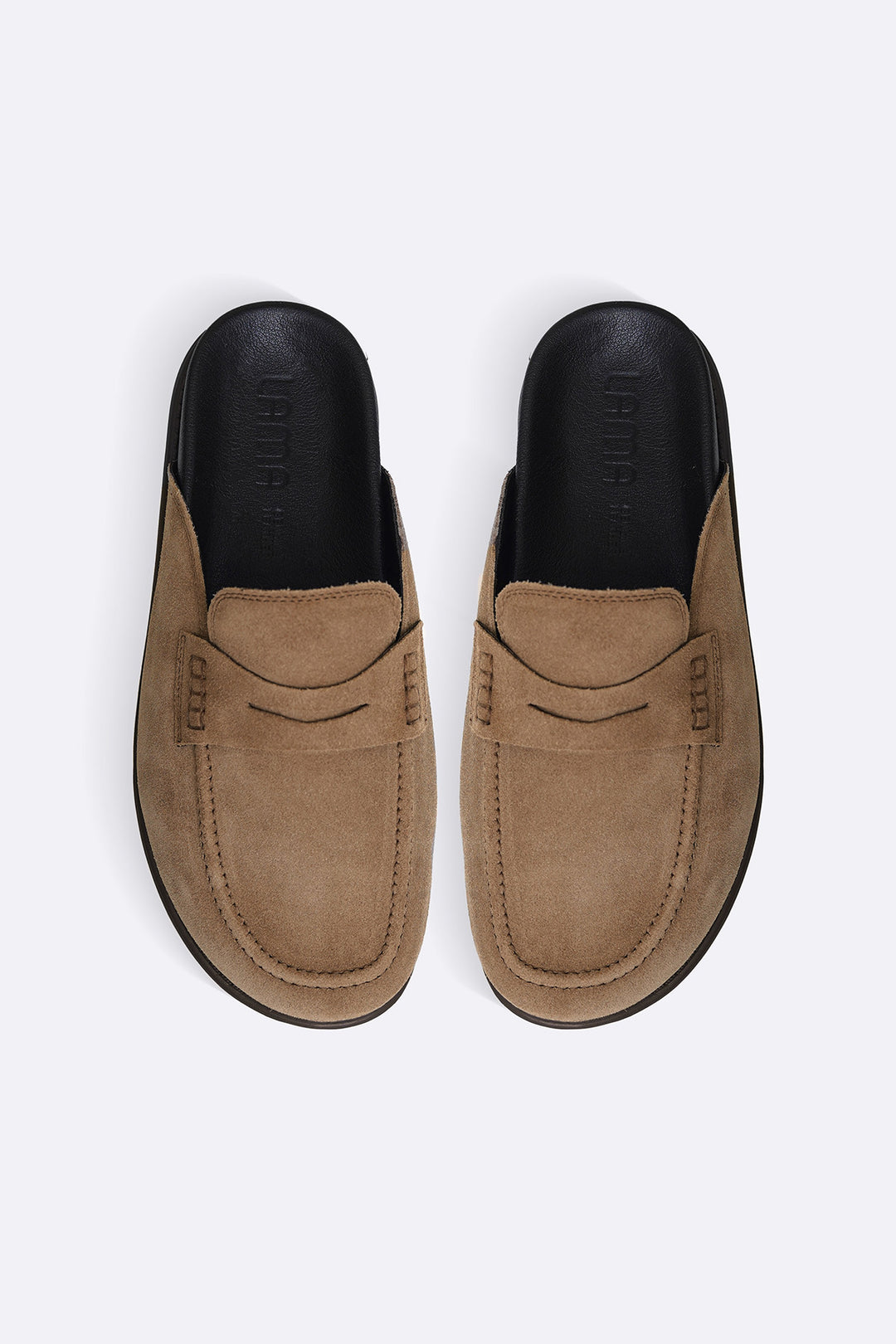 TAUPE SUEDE LEATHER MULES