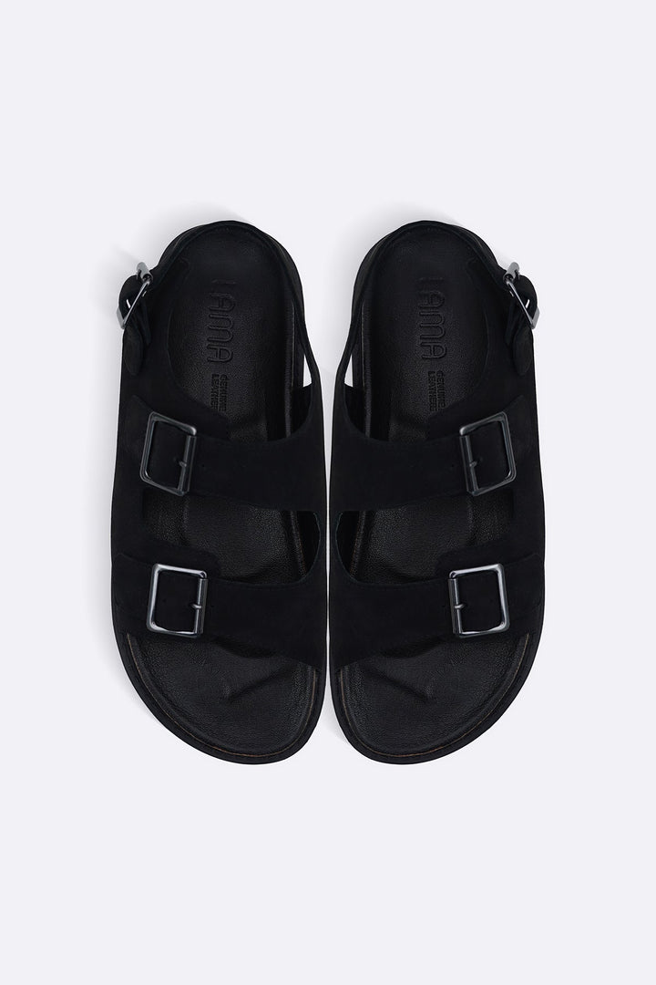 DOUBLE STRAP LEATHER SANDALS