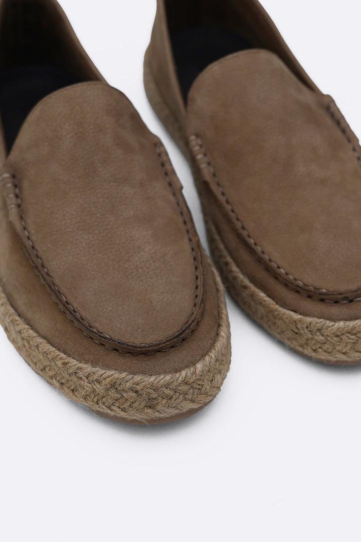 LEATHER SUMMER ESPADRILLES