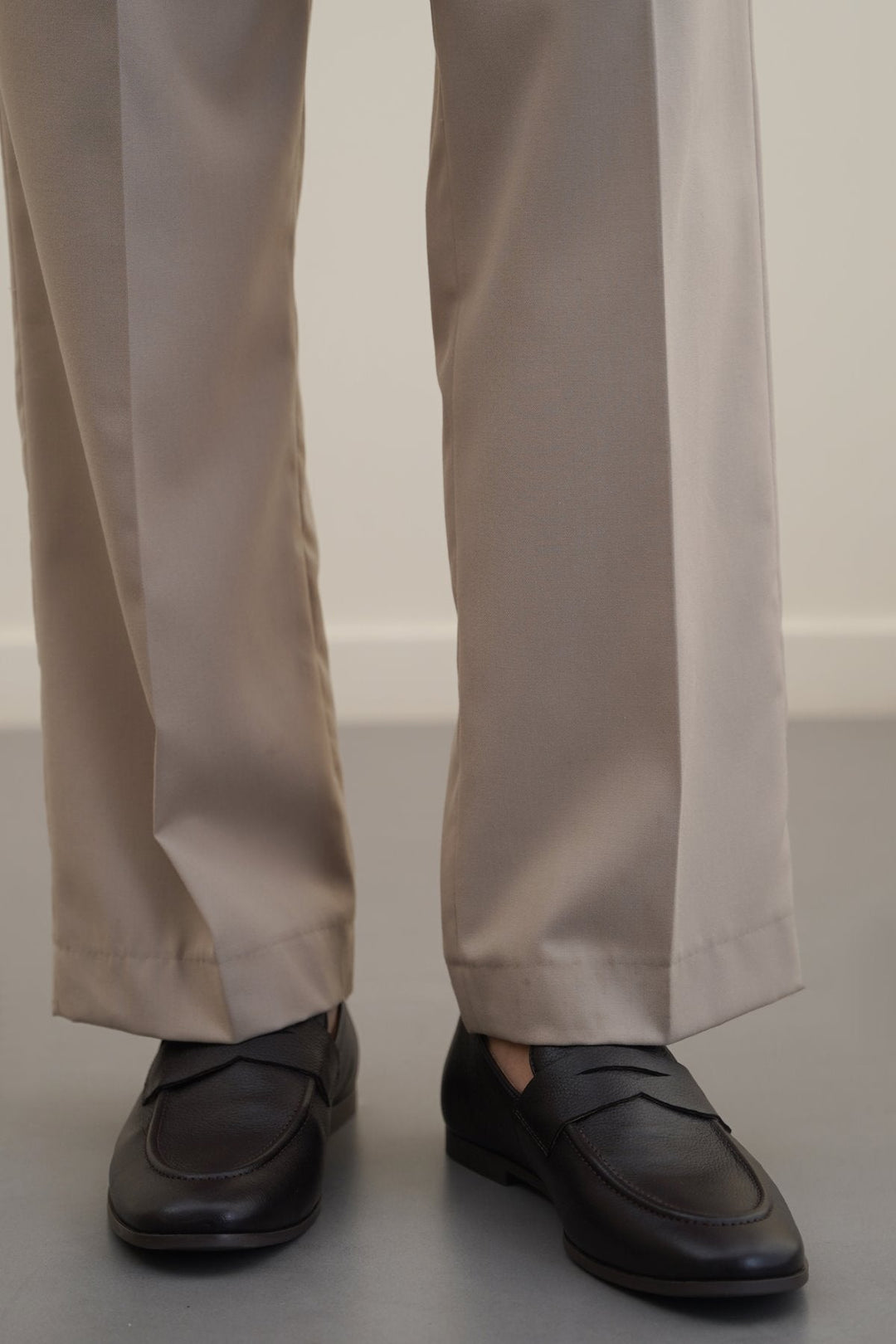 DARK BROWN LEATHER PENNY LOAFERS