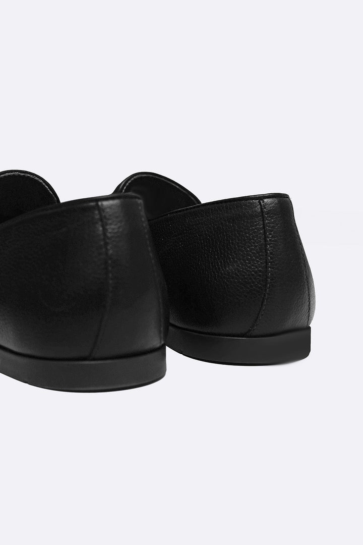 DARK BROWN SMART LEATHER LOAFERS
