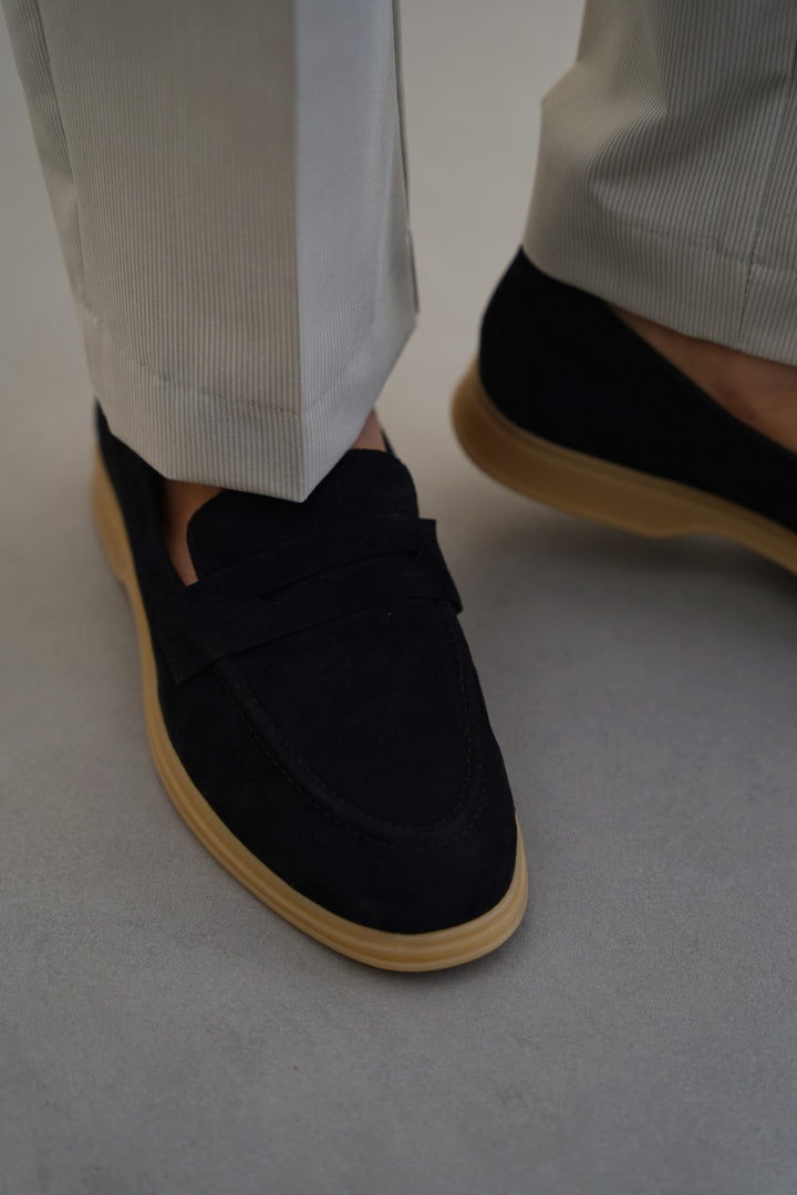 GOAT SUEDE PENNY LOAFERS