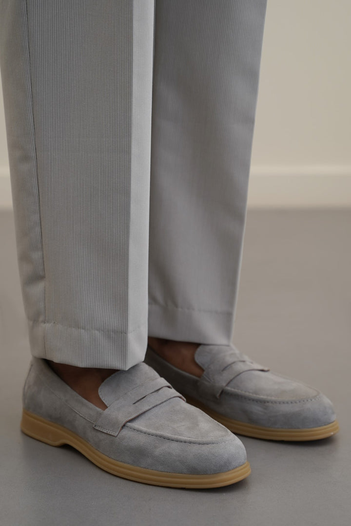 GOAT SUEDE PENNY LOAFERS
