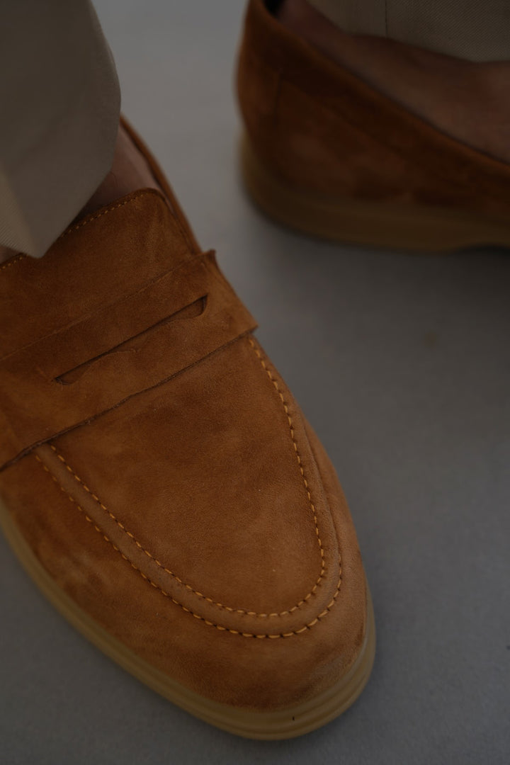 GOAT SUEDE PENNY LOAFERS