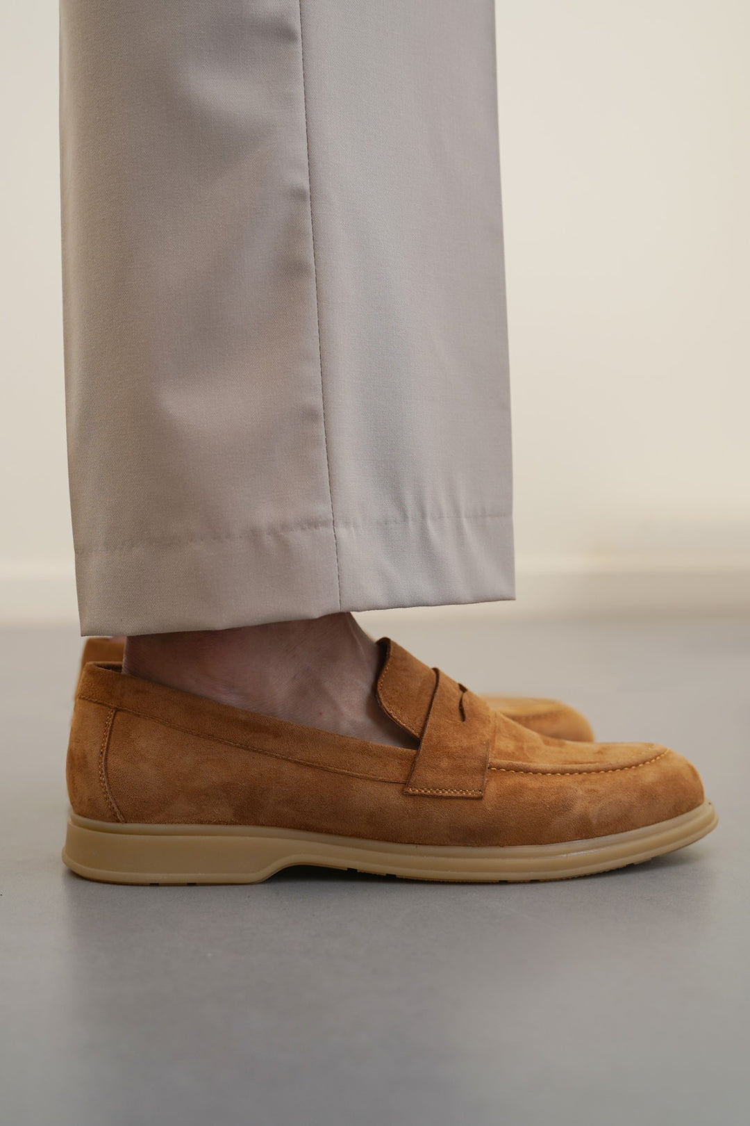 GOAT SUEDE PENNY LOAFERS