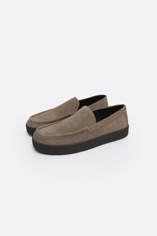 SUEDE LEATHER SLIP-ON LOAFER