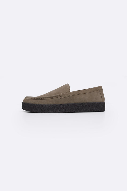 SUEDE LEATHER SLIP-ON LOAFER