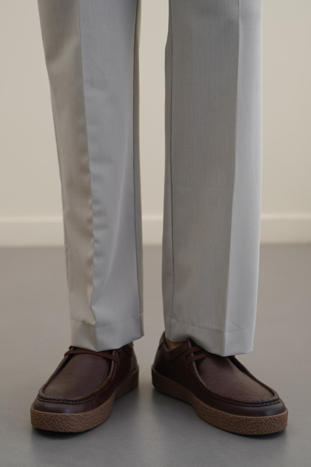 BROWN CASUAL MOC-TOE SHOES