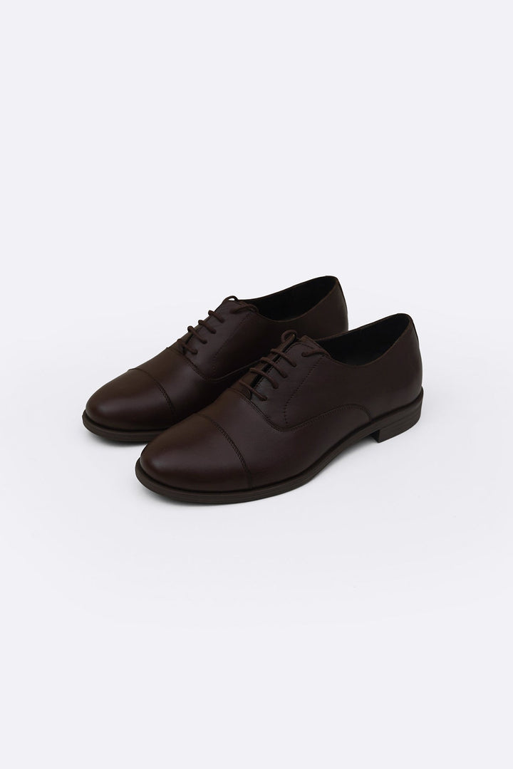 BROWN SMART LEATHER DRESS OXFORD