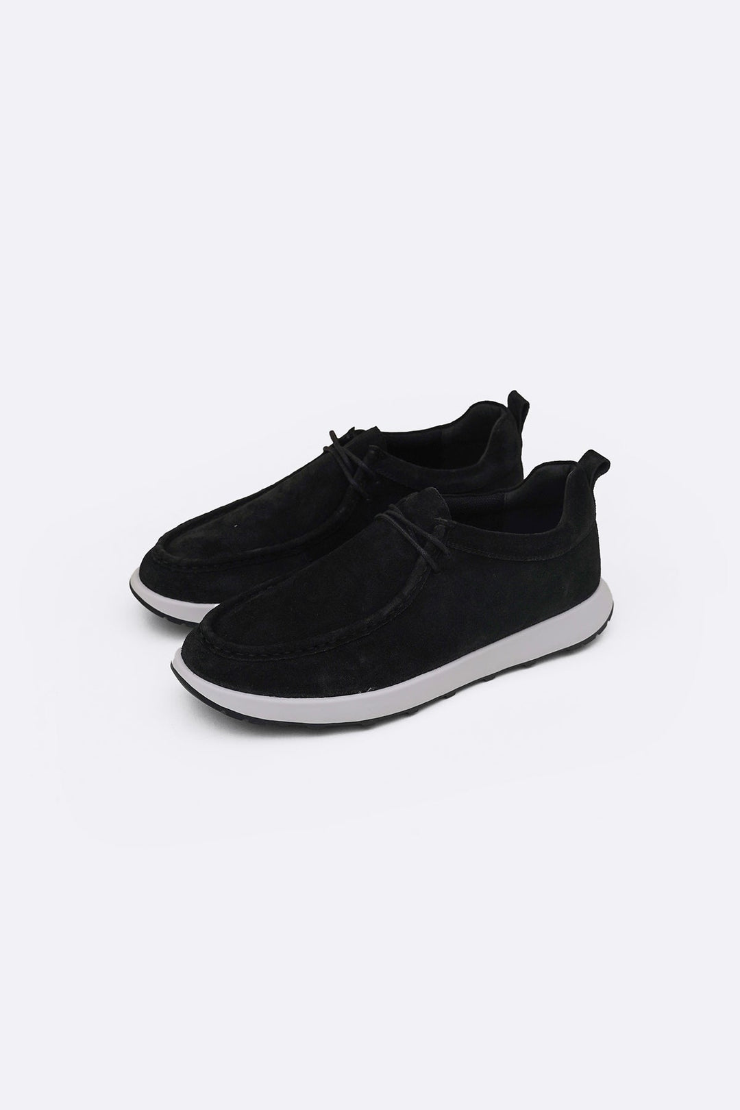 BLACK MOC TOE SUEDE WALKERS