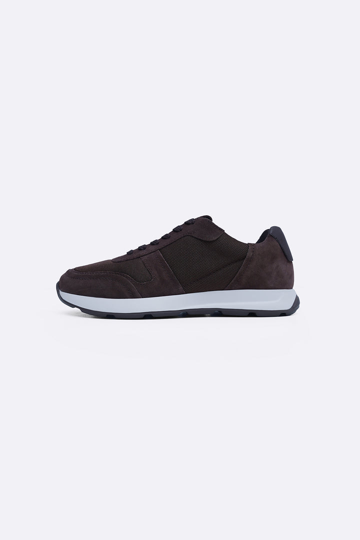 LIGHTWEIGHT LACE-UP SUEDE SNEAKERS