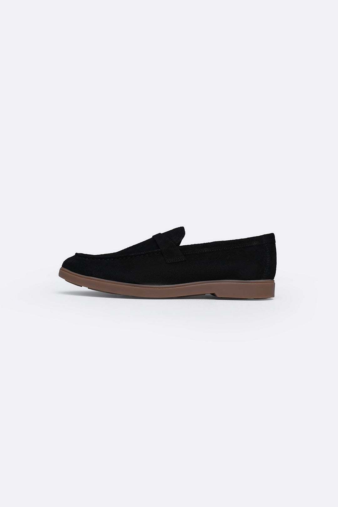 BLACK SUEDE LEATHER LOAFERS