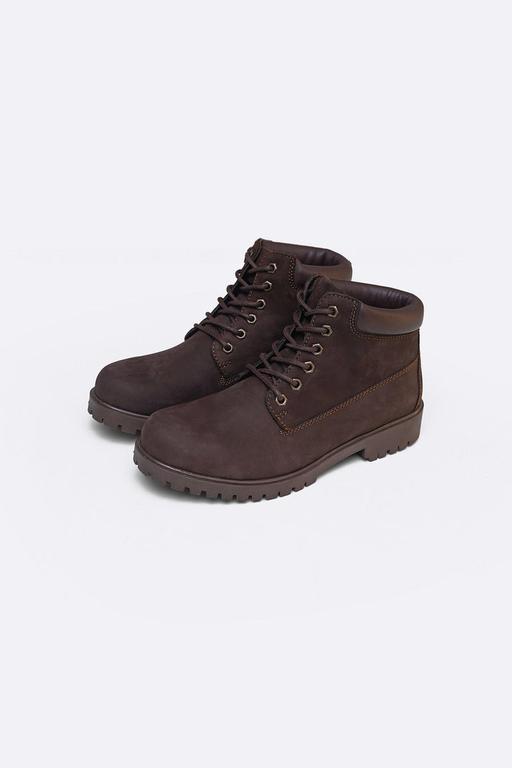 DARK BROWN TITAN LEATHER BOOT