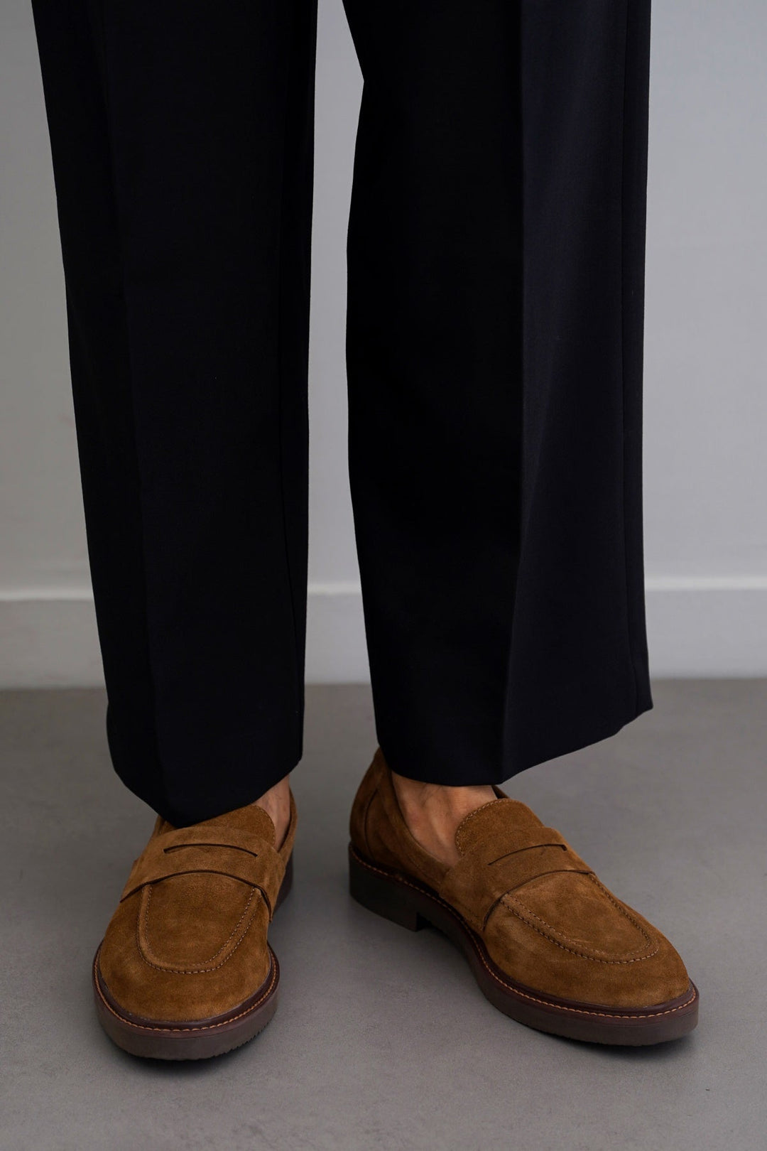 BROWN SUEDE LEATHER LOAFERS