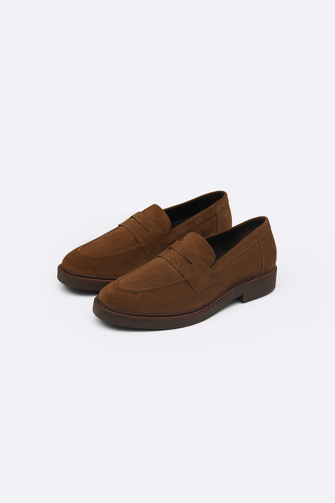 BROWN SUEDE LEATHER LOAFERS