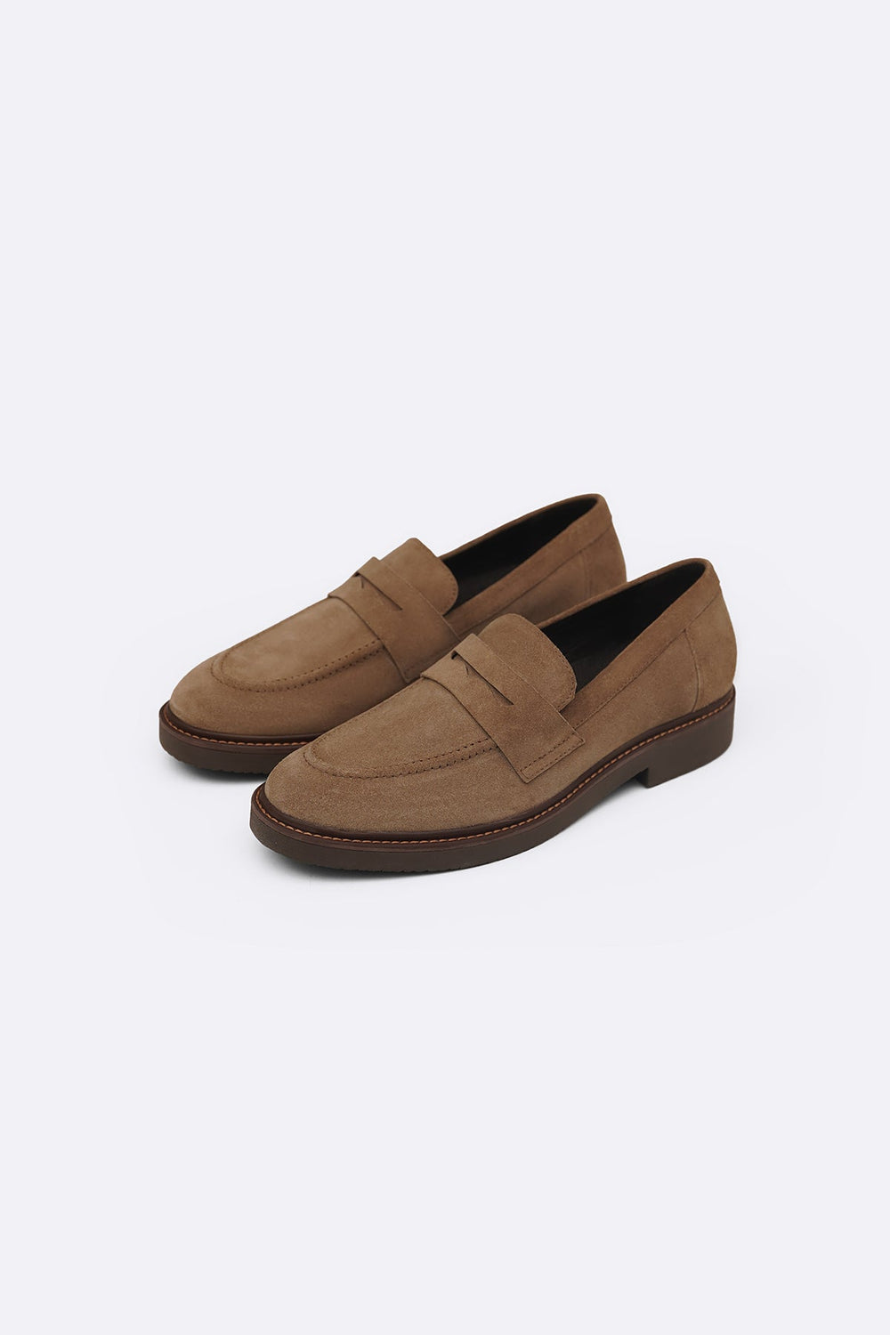 TAUPE SUEDE LEATHER LOAFERS