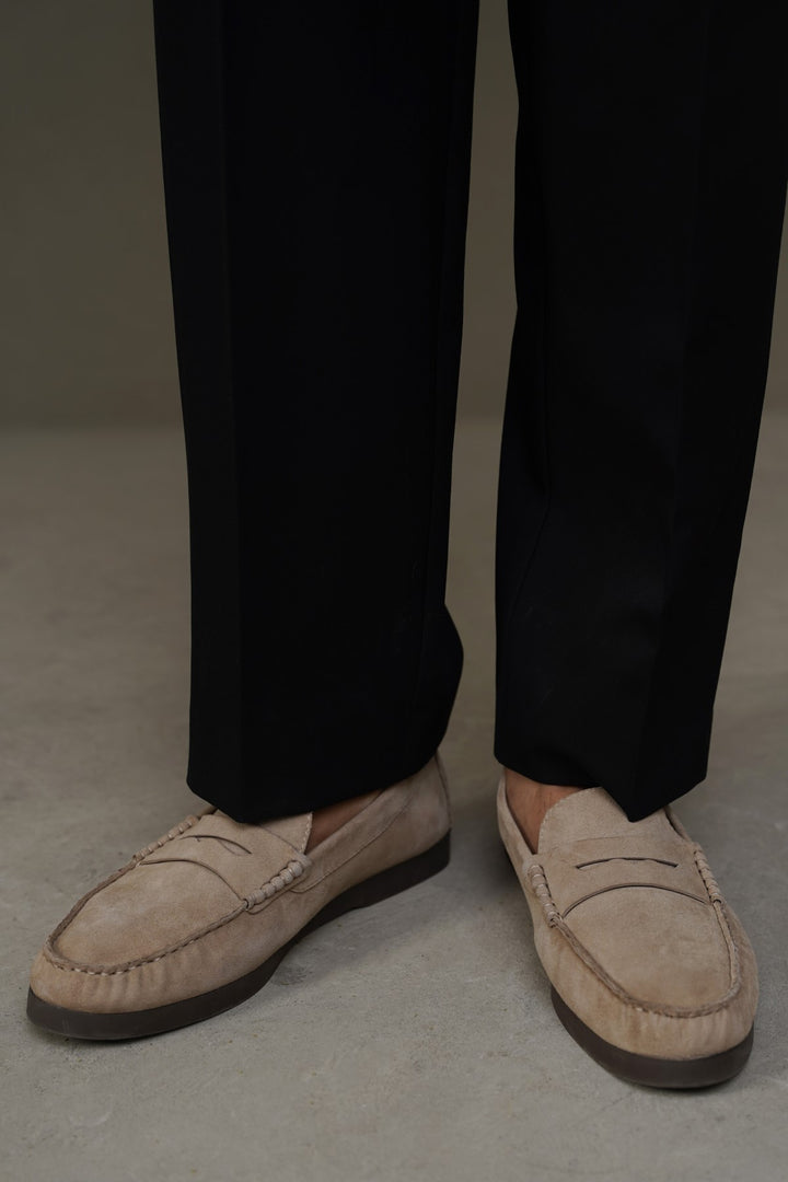 GOAT SUEDE LEATHER LOAFERS