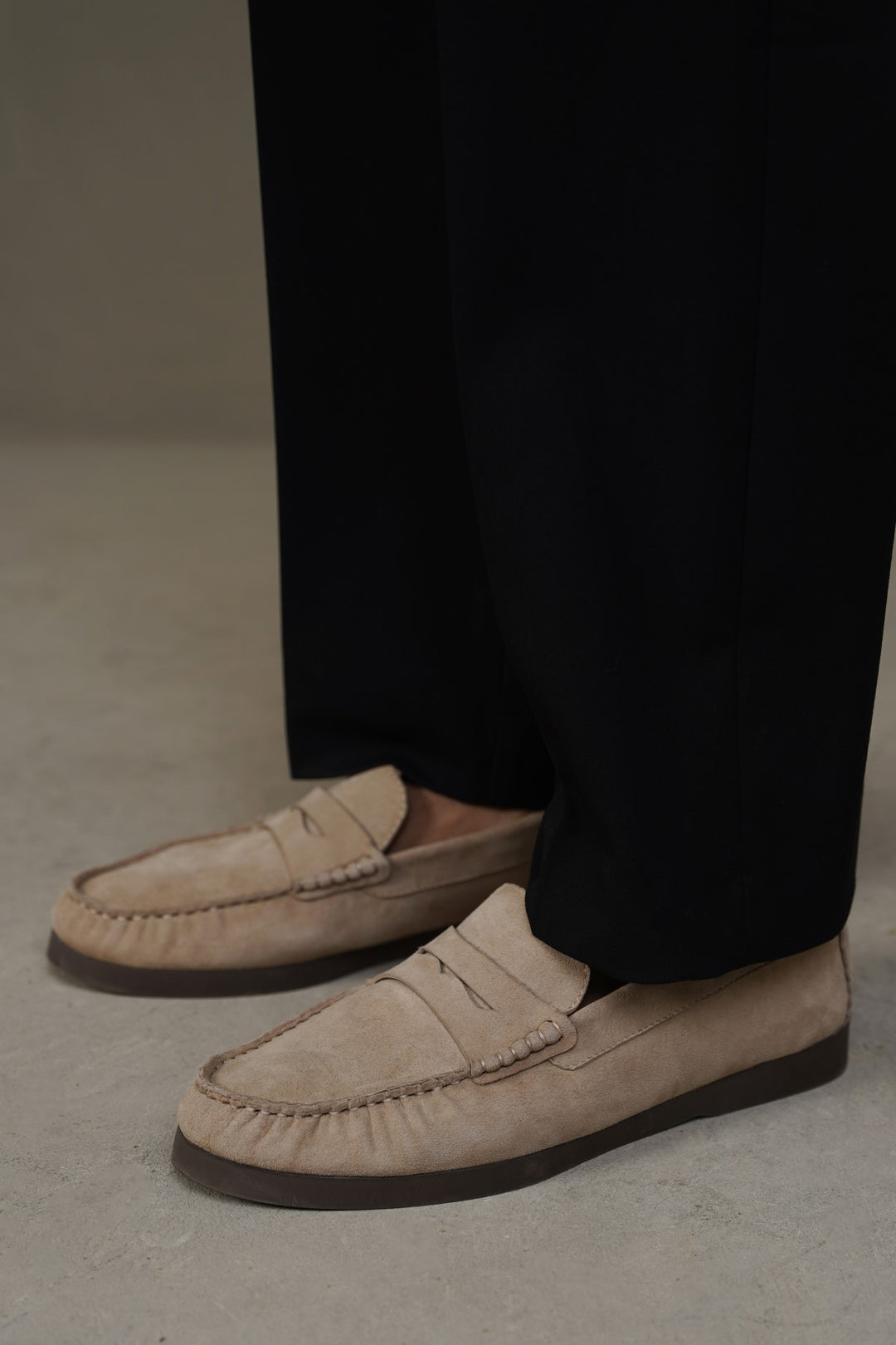 GOAT SUEDE LEATHER LOAFERS