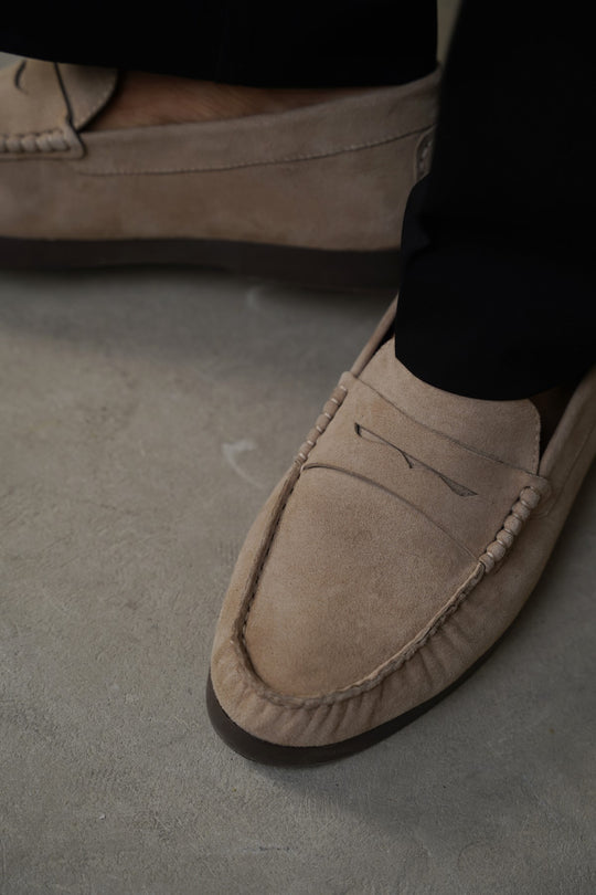 GOAT SUEDE LEATHER LOAFERS