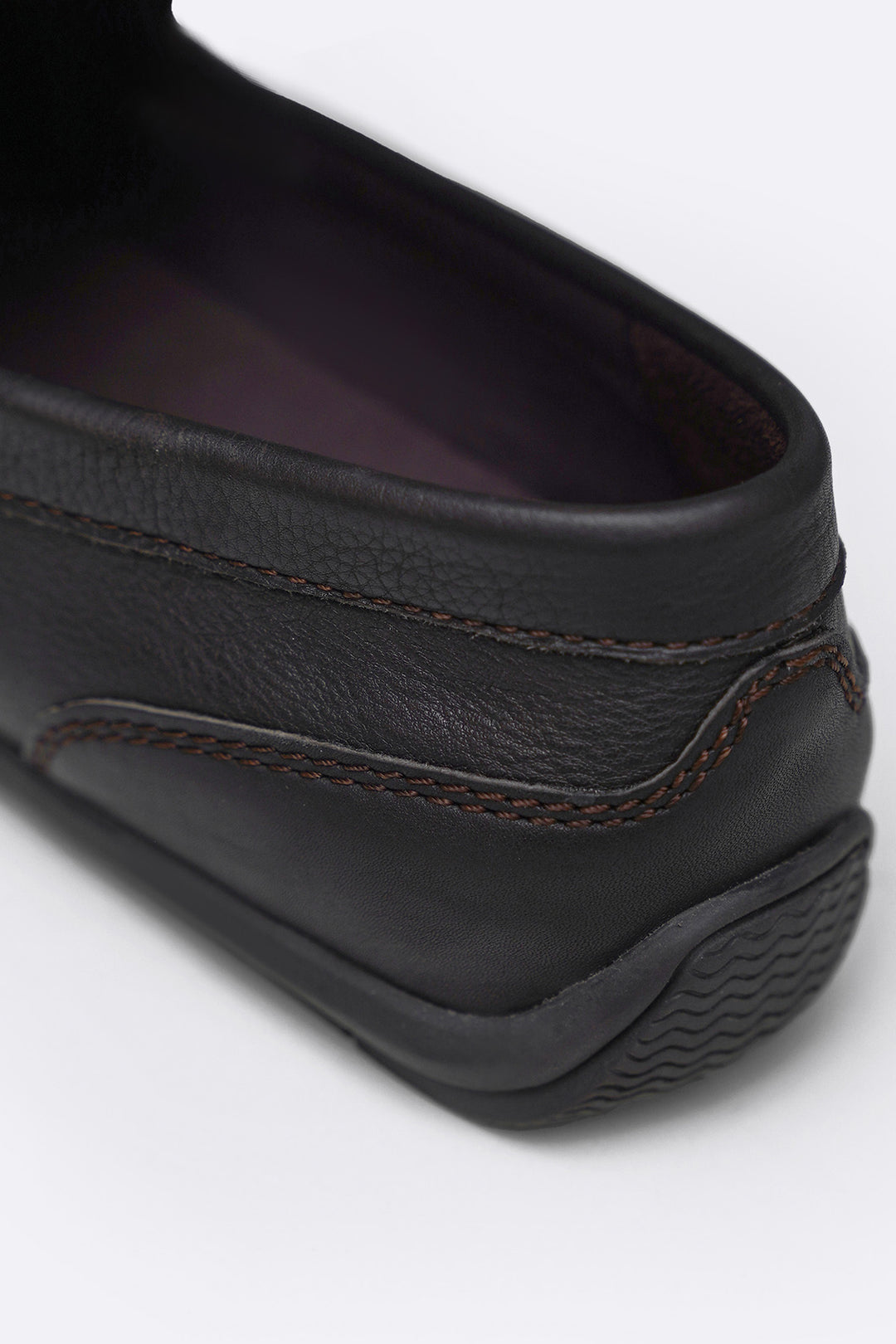 DARK BROWN COMFORT REAL LEATHER MOCCASIN