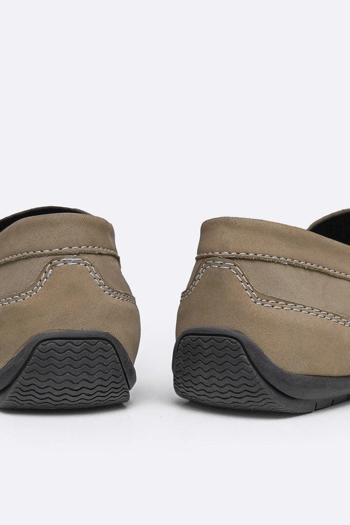 SAND COMFORT REAL LEATHER MOCCASIN