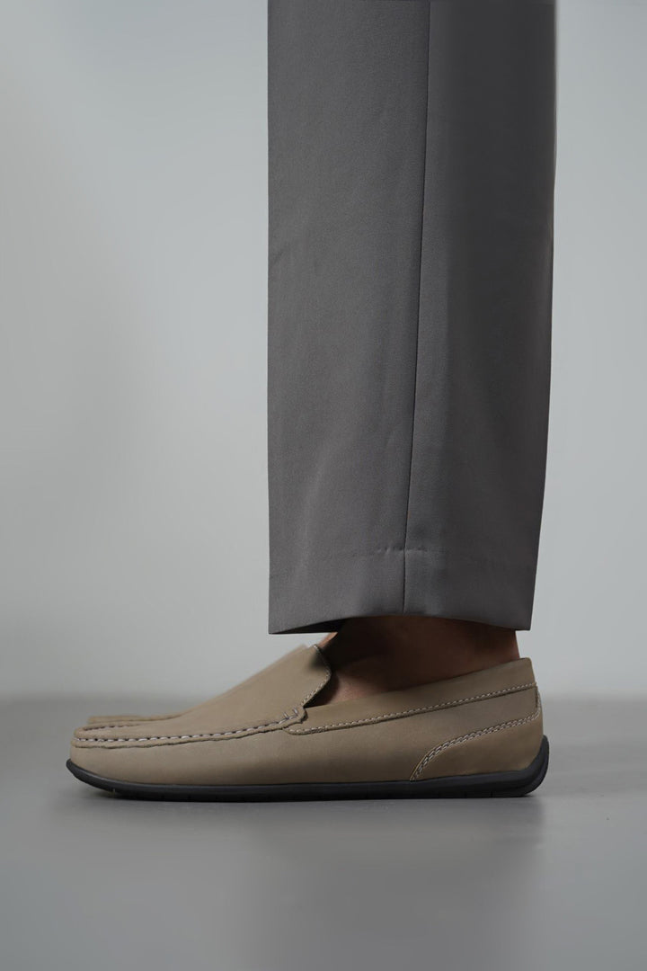 SAND COMFORT REAL LEATHER MOCCASIN