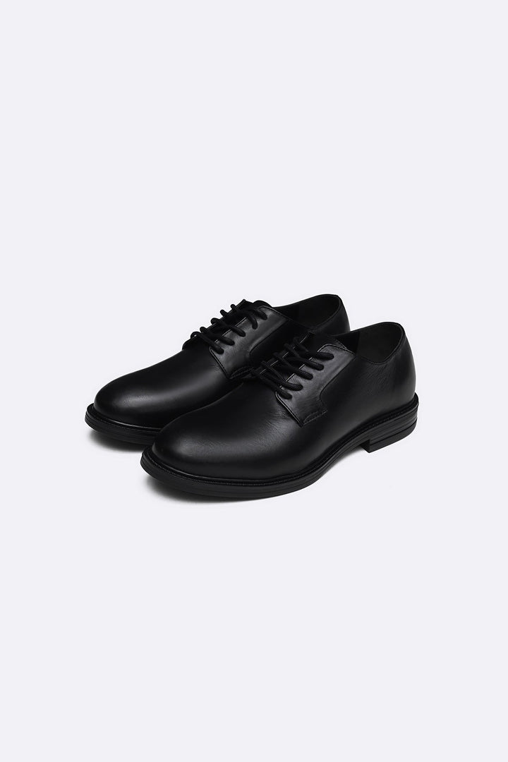 BLACK CLASSIC LEATHER DERBI SHOES