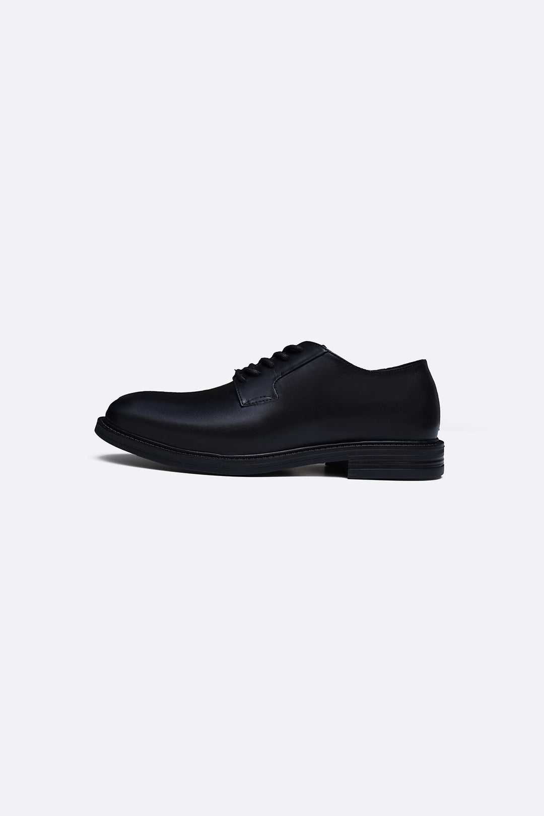BLACK CLASSIC LEATHER DERBI SHOES