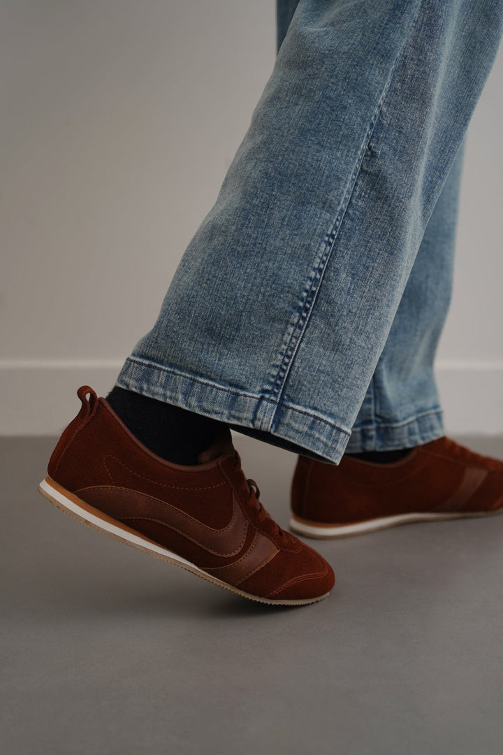 BROWN SUEDE LIFESTYLE SNEAKERS