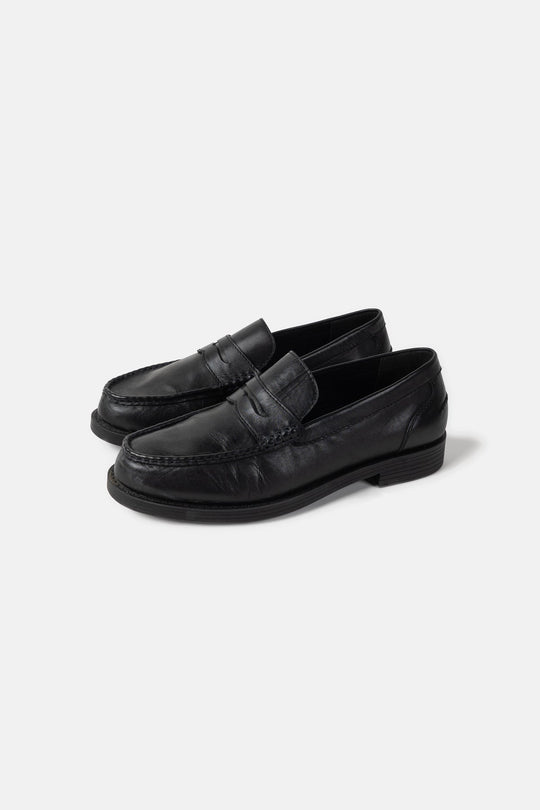 LEATHER PENNY LOAFERS