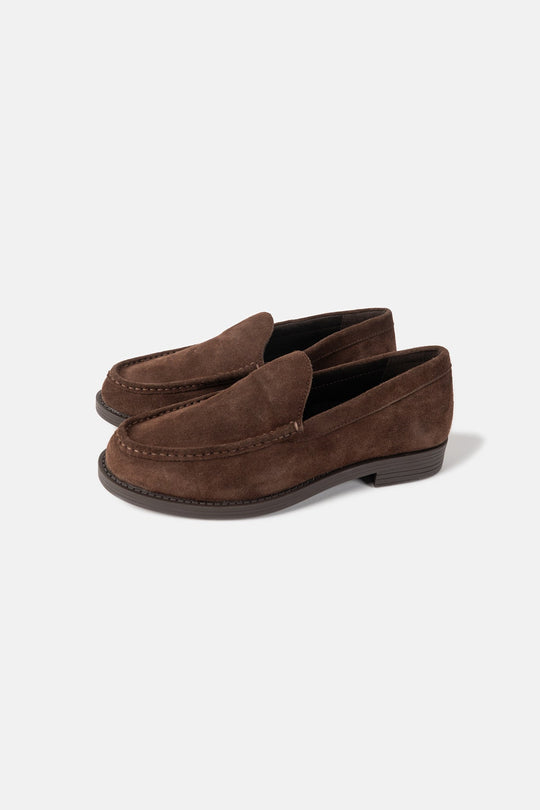 SUEDE SLIP-ON LOAFERS